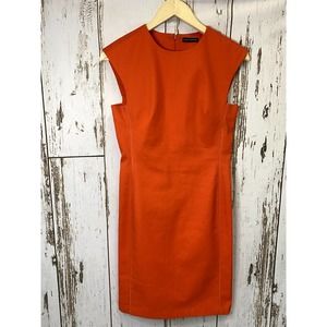 Josie Natori Orange Tailored Mini Dress